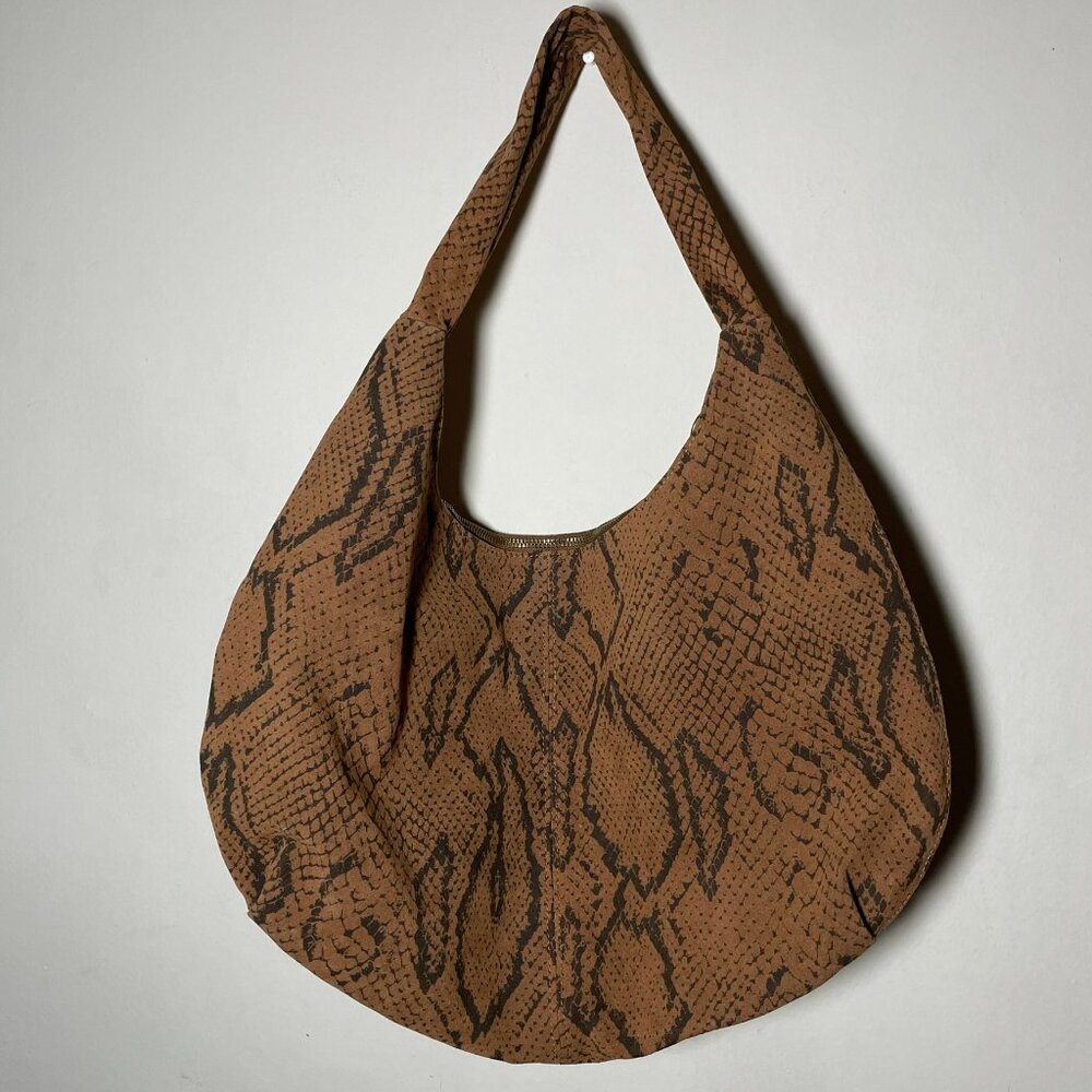 Universal Thread Brown Snake Print Hobo Bag - Picture 3 of 12